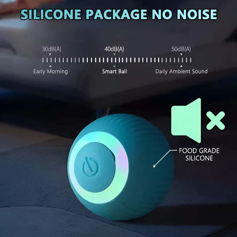 Smart Interactive Rolling Ball for Cats – Automatic Motion Toy for Indoor Fun & Exercise