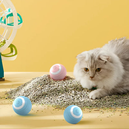 Smart Interactive Rolling Ball for Cats – Automatic Motion Toy for Indoor Fun & Exercise